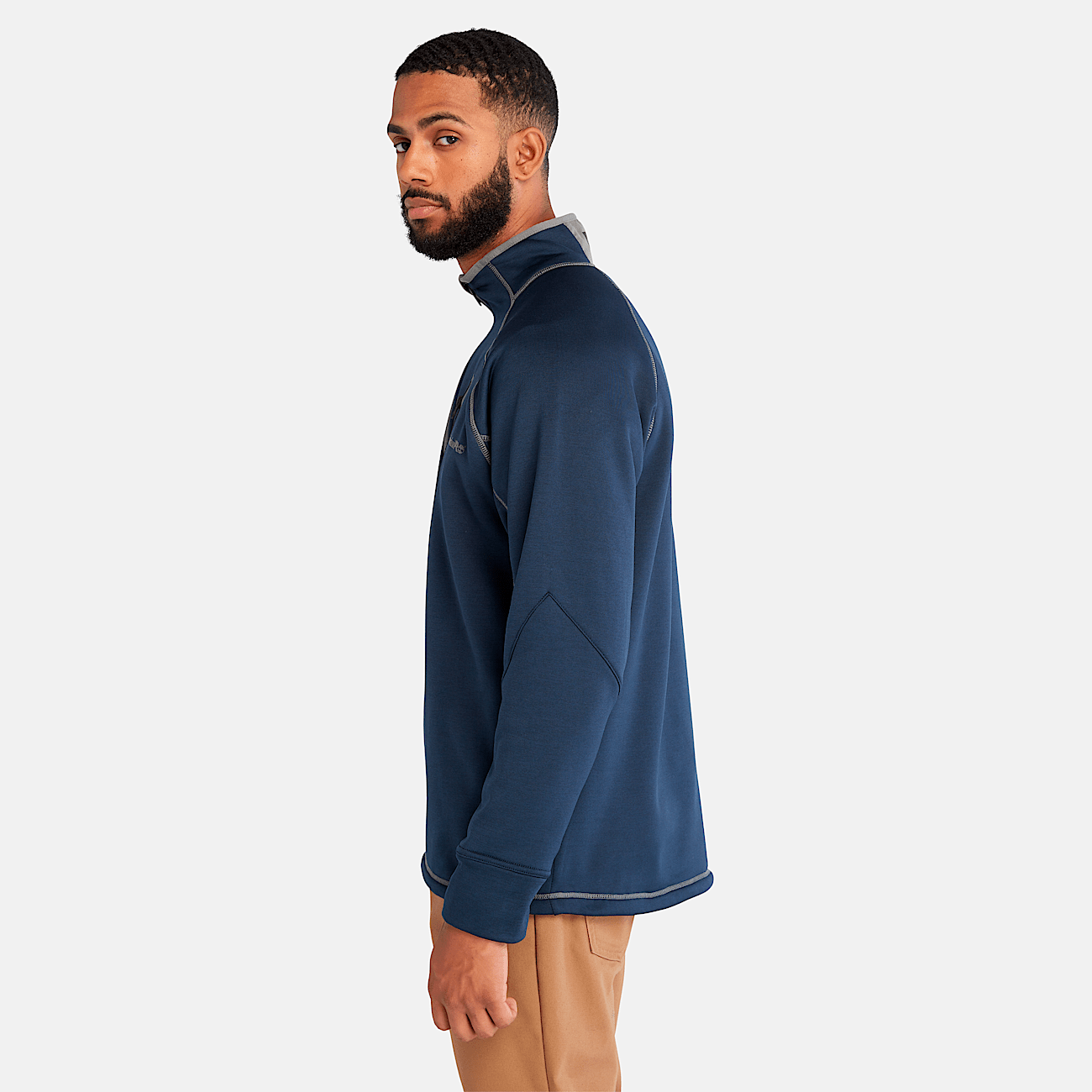 Men s Timberland PRO Reaxion Quarter Zip Athletic Fit Fleece Jacket