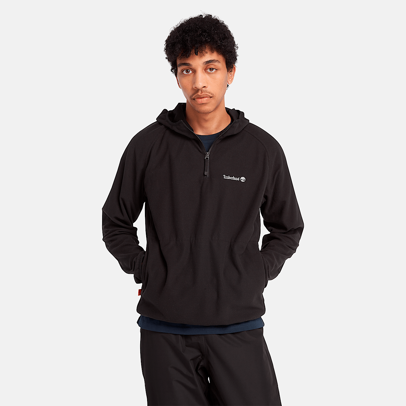 Timberland Men s Polartec Fleece 1 4 Zip Hooded Jacket