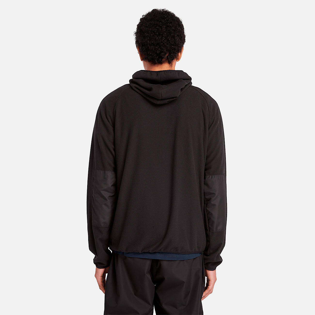Black fleece hooded jacket new arrivals