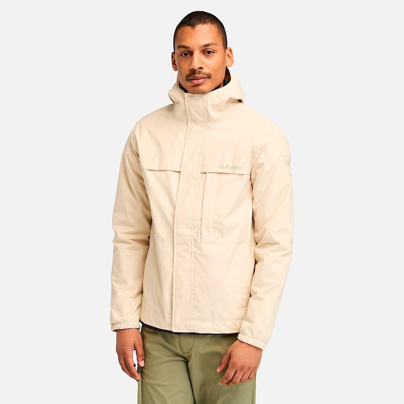 Timberland Benton Water Resistant Shell Jacket Beige S Man