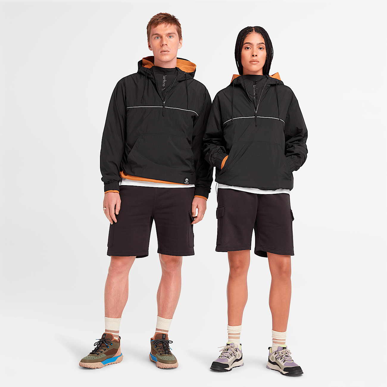 Manteau a capuchon coupe vent