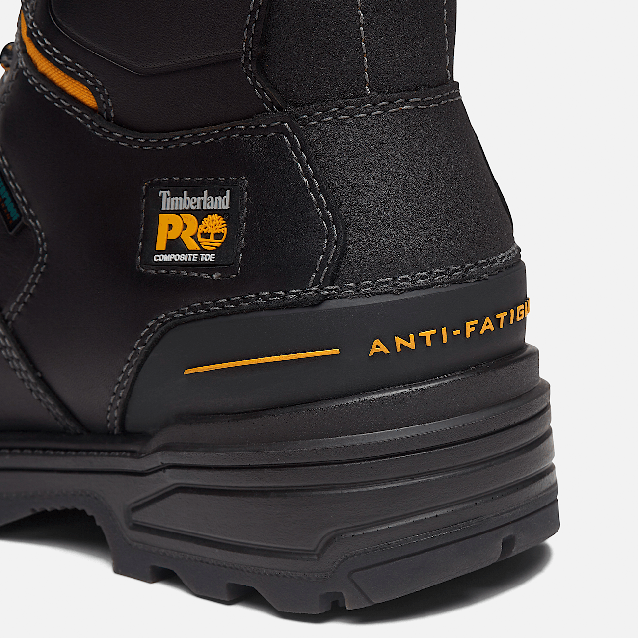 Timberland Men s Magnitude 8 Inch Waterproof Comp Toe Work Boots in Black Size 15 W