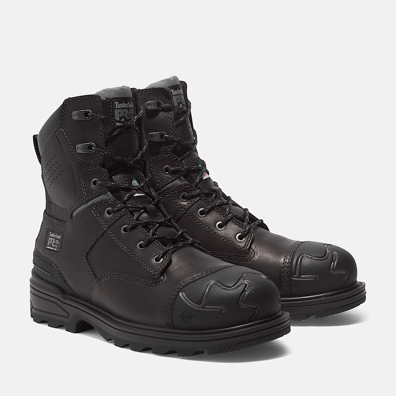 Black timberland boots size 8 top