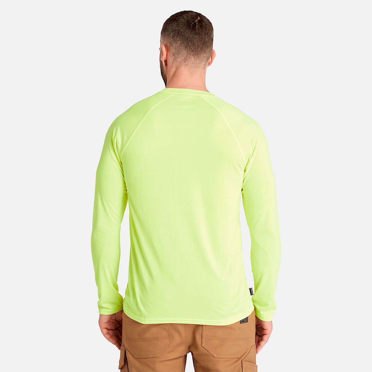 Timberland Pro Men s Wicking Good Sport Long Sleeve T Shirt in Bright Yellow