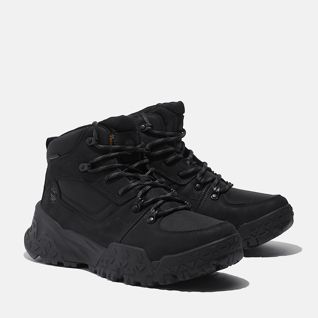 Timberland Motion Scramble Mid Lace Up Waterproof Hiker Boots Men s 10.5 Black Nubuck