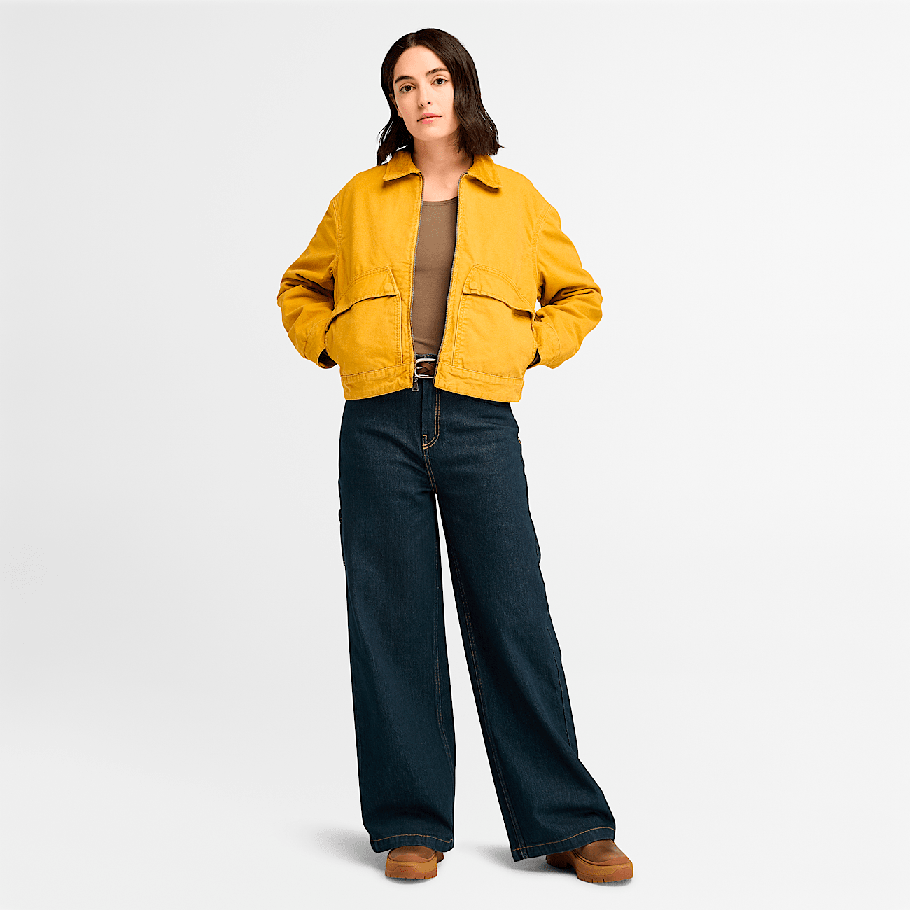 Chamarra de lona lavada acolchada Strafford para mujer
