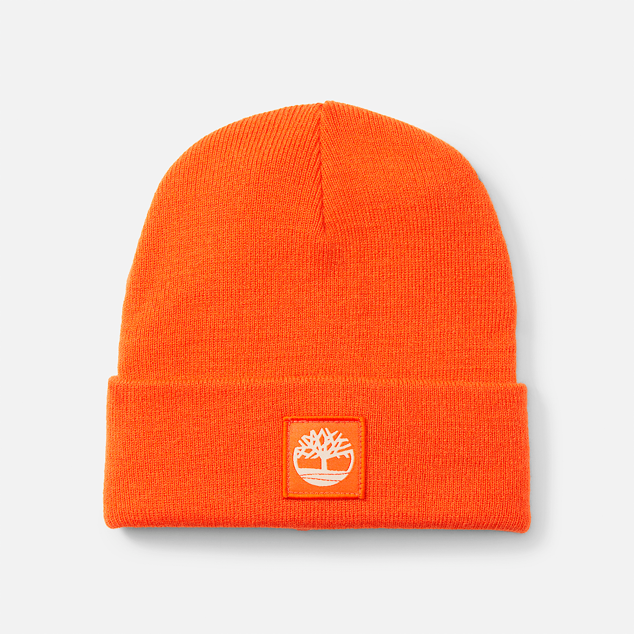 Timberland Cuffed Beanie With Tonal Patch in Flame