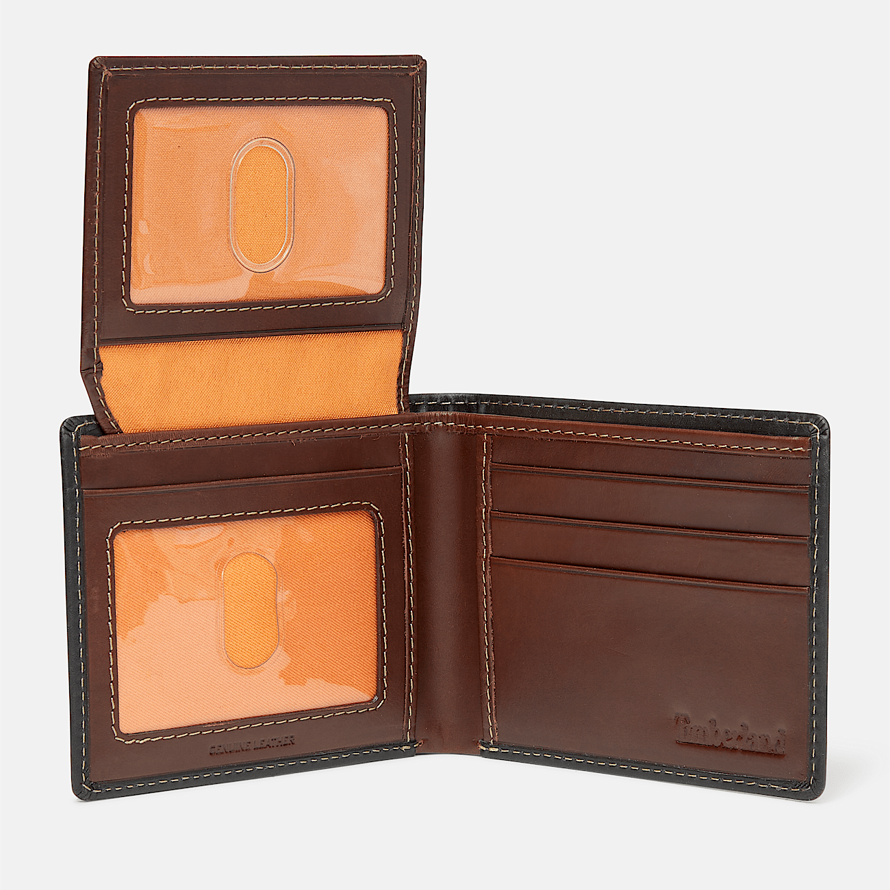 Timberland Men s Waxy Pull Up Passcase Wallet in Black