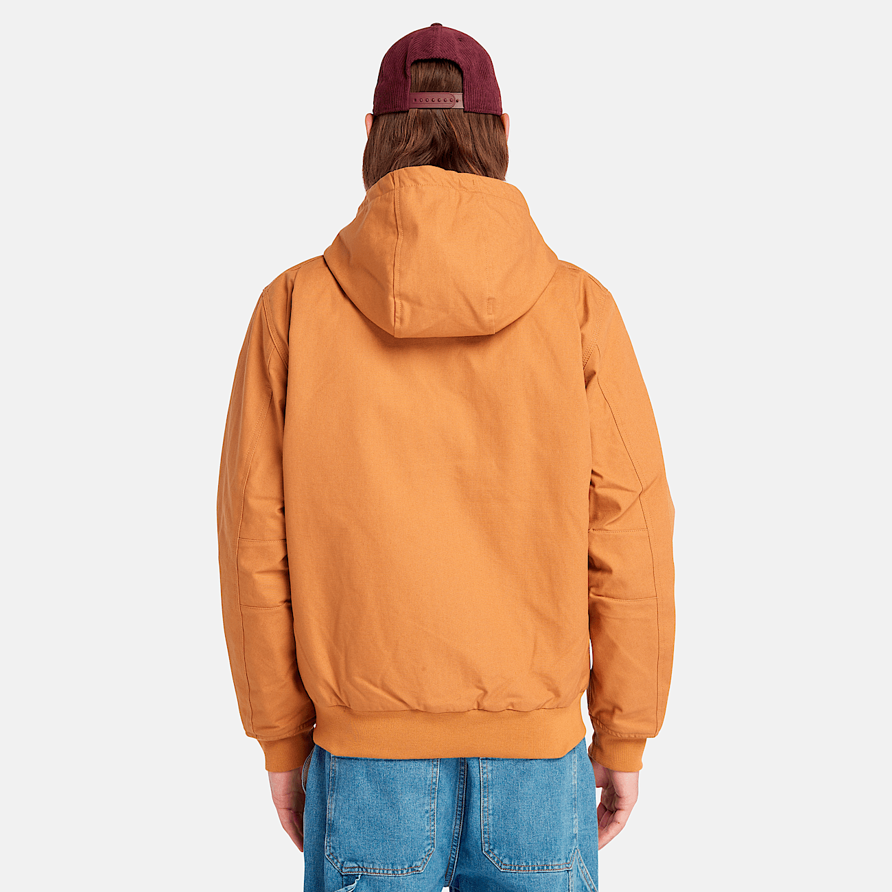 Men s Insulated Canvas Hooded Bomber Jacket