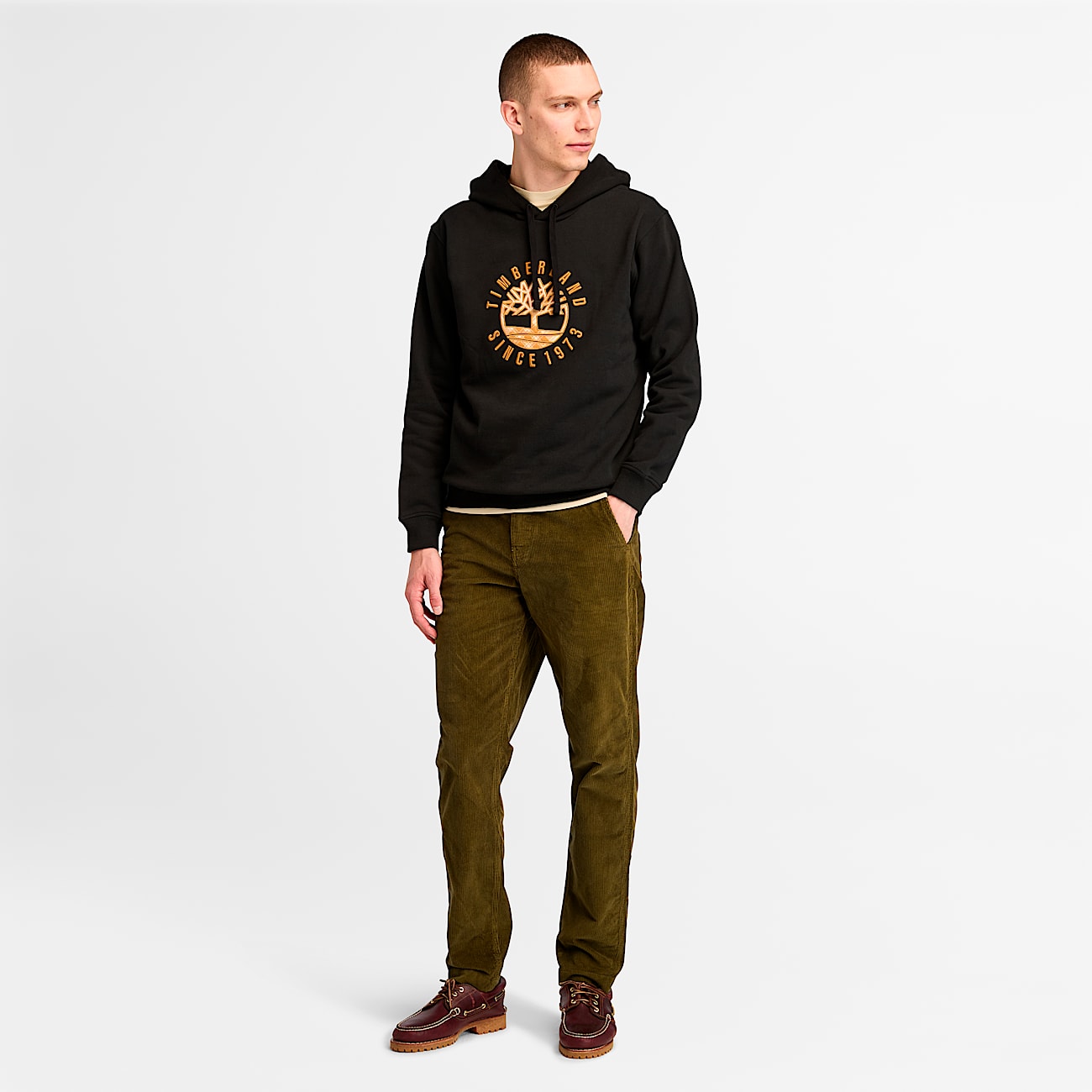 Men s Timberland Heritage Plaid Logo Hoodie