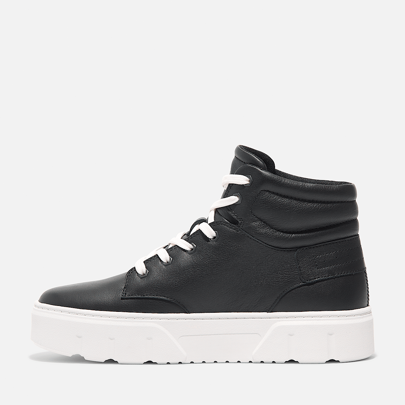 Timberland Women s Laurel Court High Top Lace Up Sneaker 6 Black Full Grain