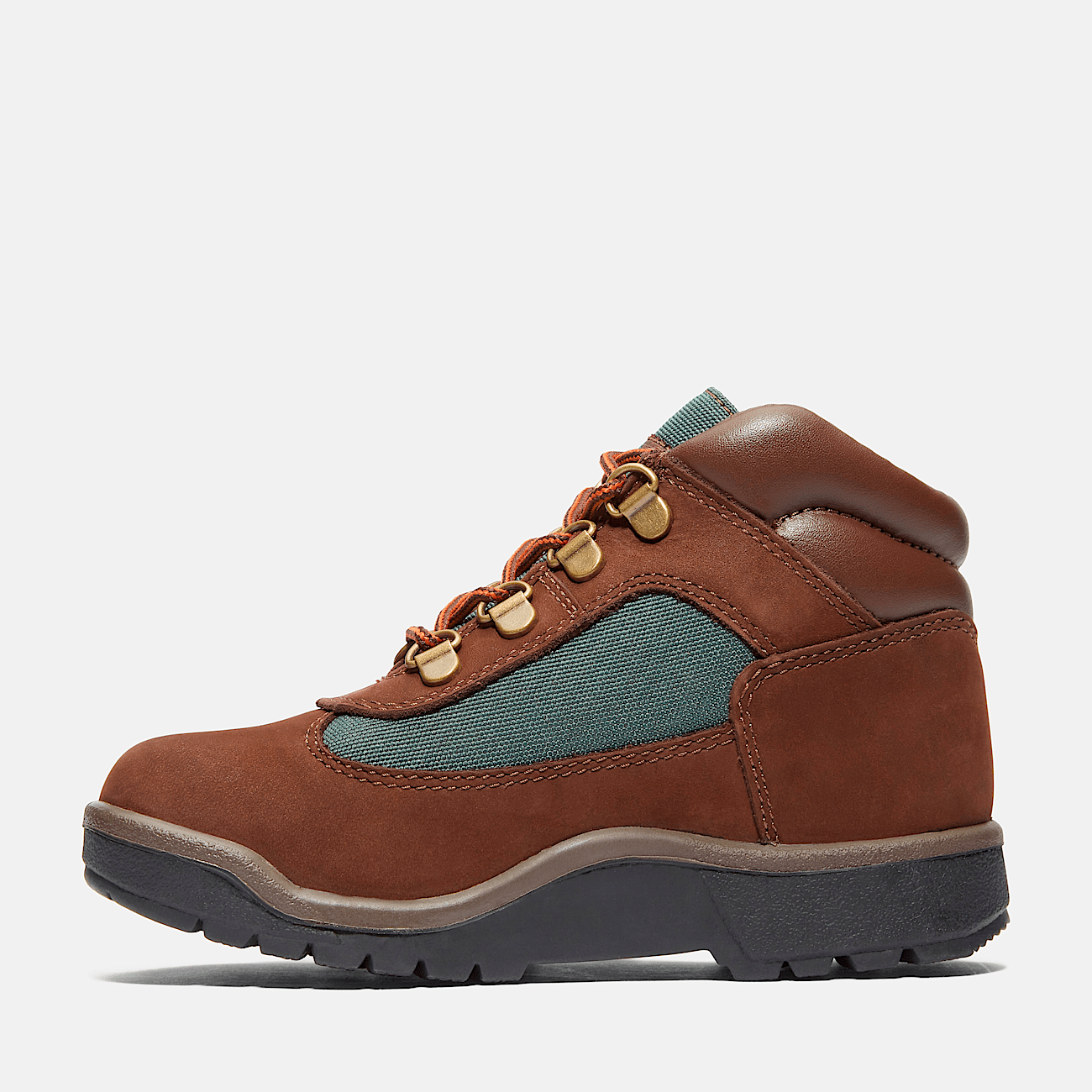 Youth Field Boots Dark Brown Nubuck Leather Timberland US