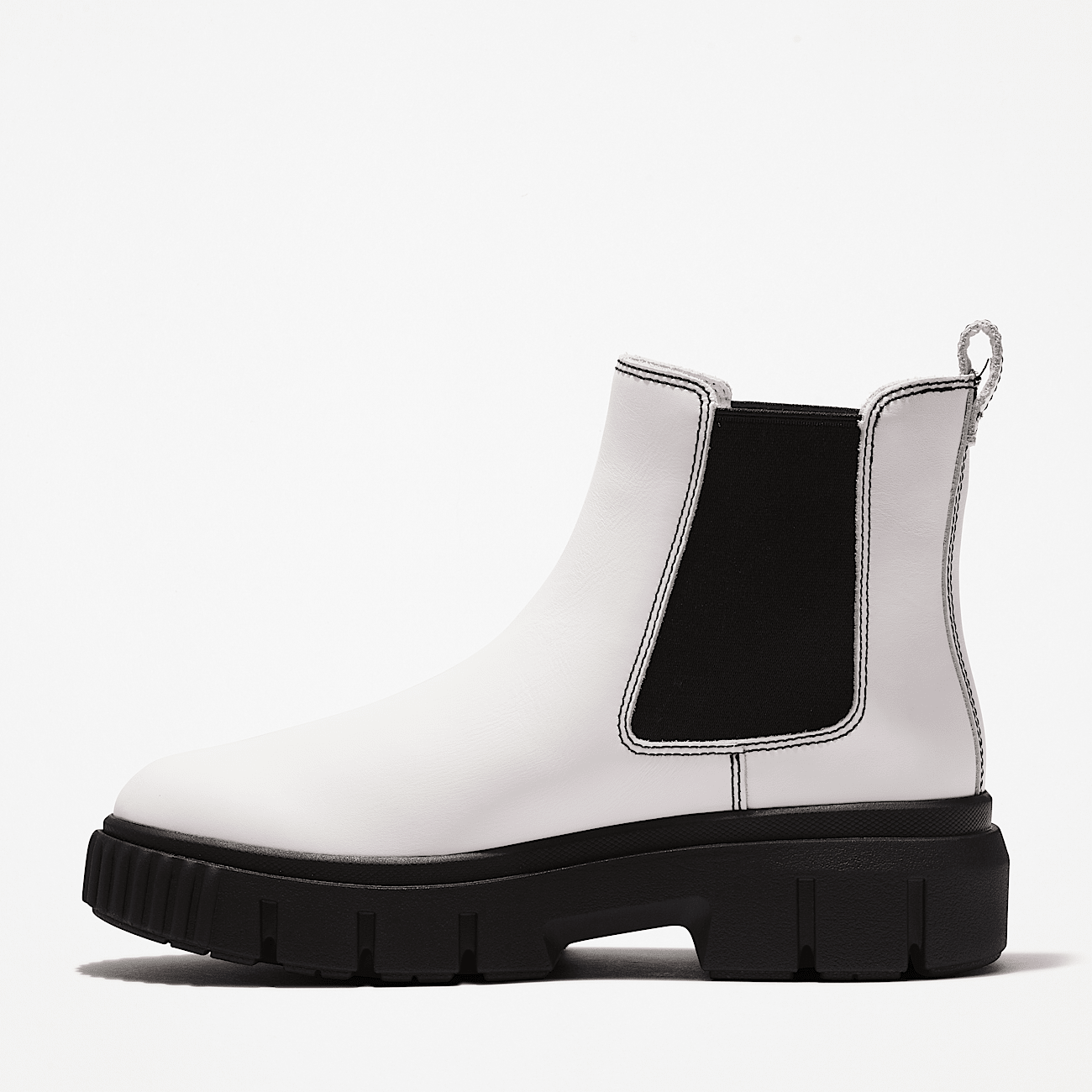 Timberland Women s Greyfield Chelsea Boot White Full Grain 8.5