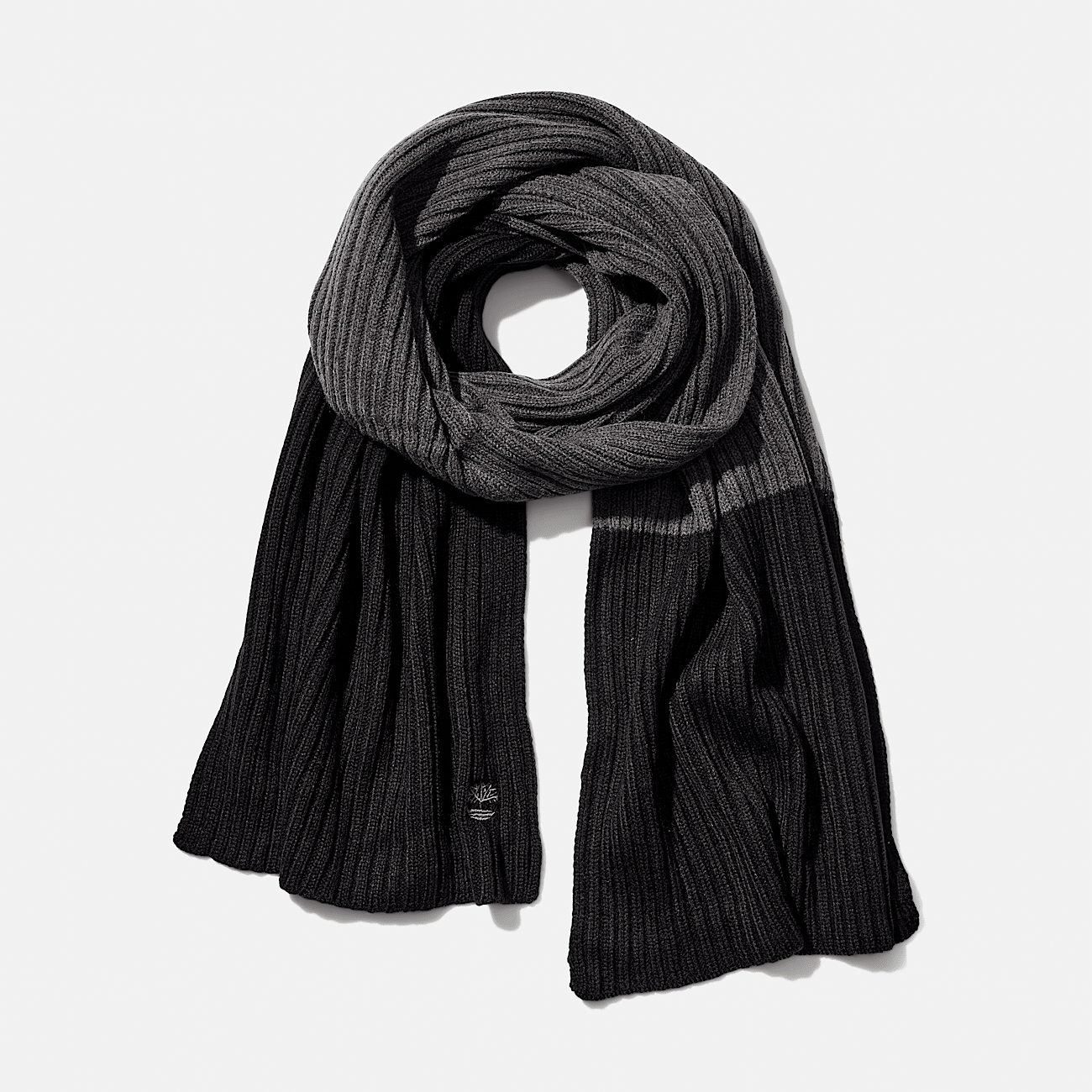 Color-Blocked Ribbed Scarf