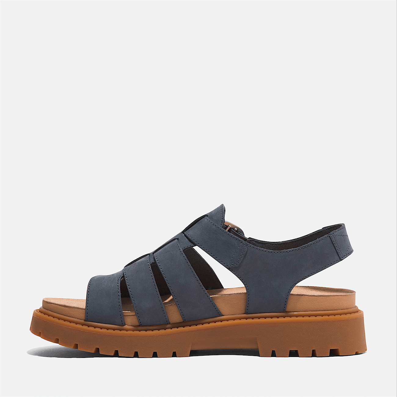 Timberland Women s Clairemont Way Fisherman Sandal Dark Blue Nubuck 7