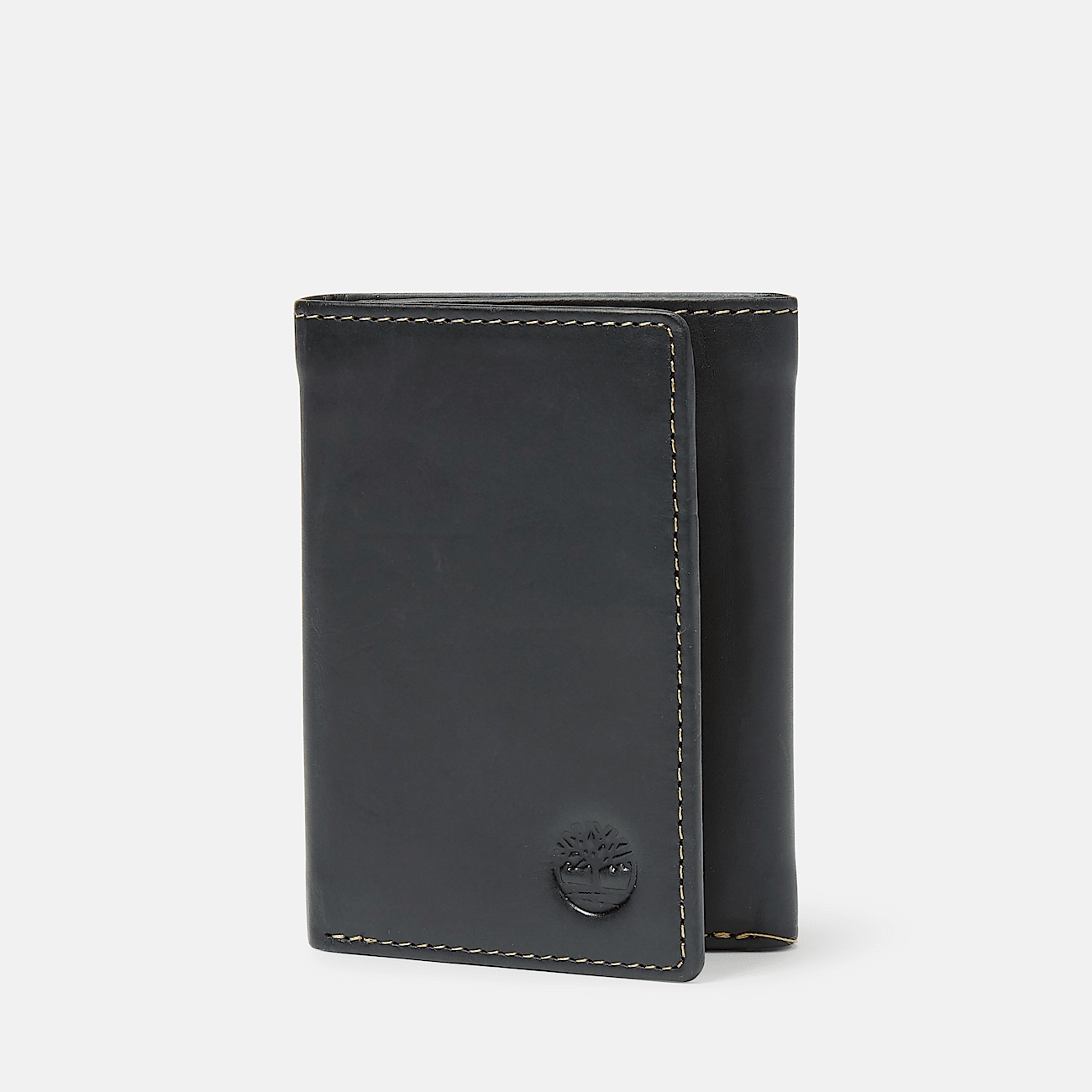 Portefeuille en cuir cire a trois volets