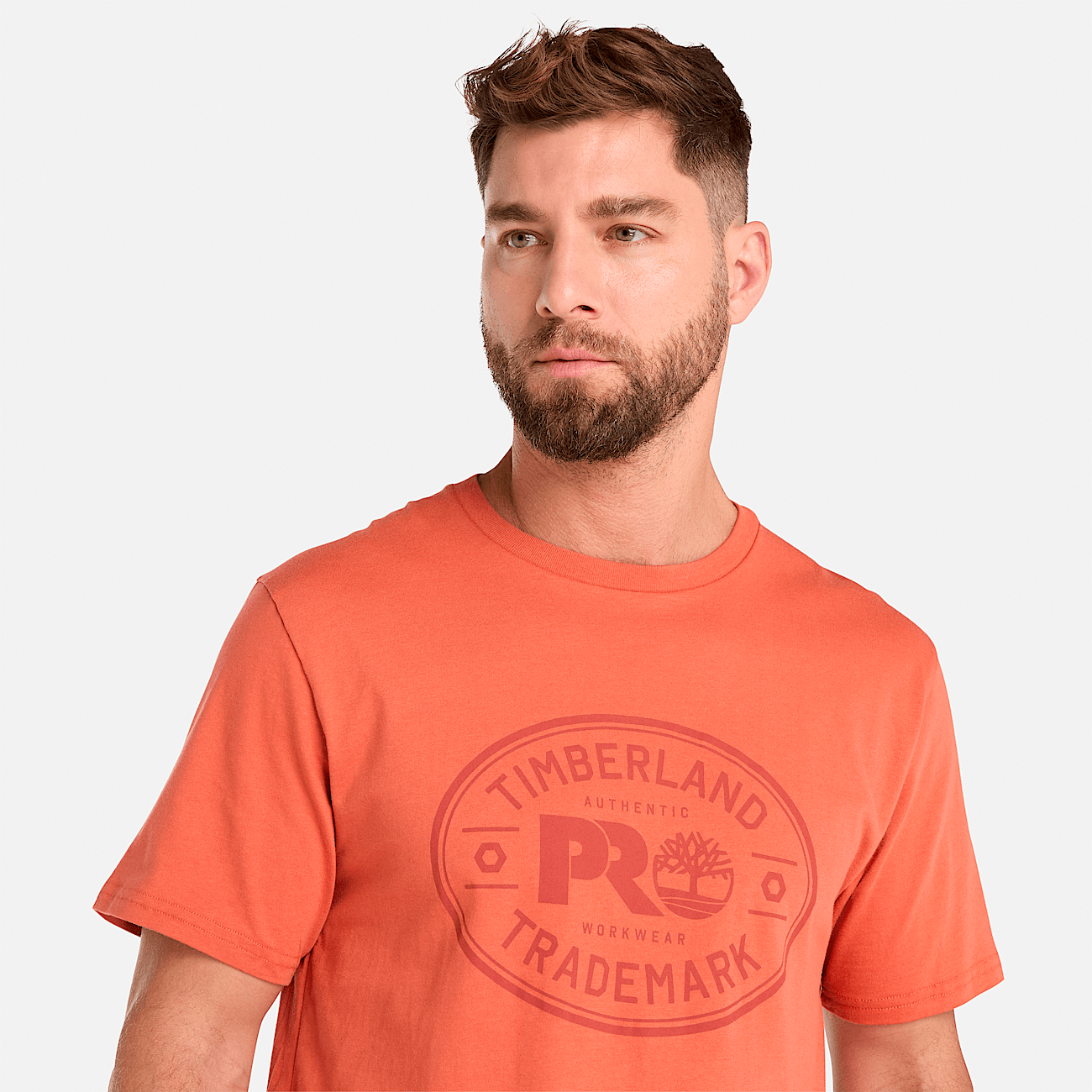 Red timberland t shirt shop