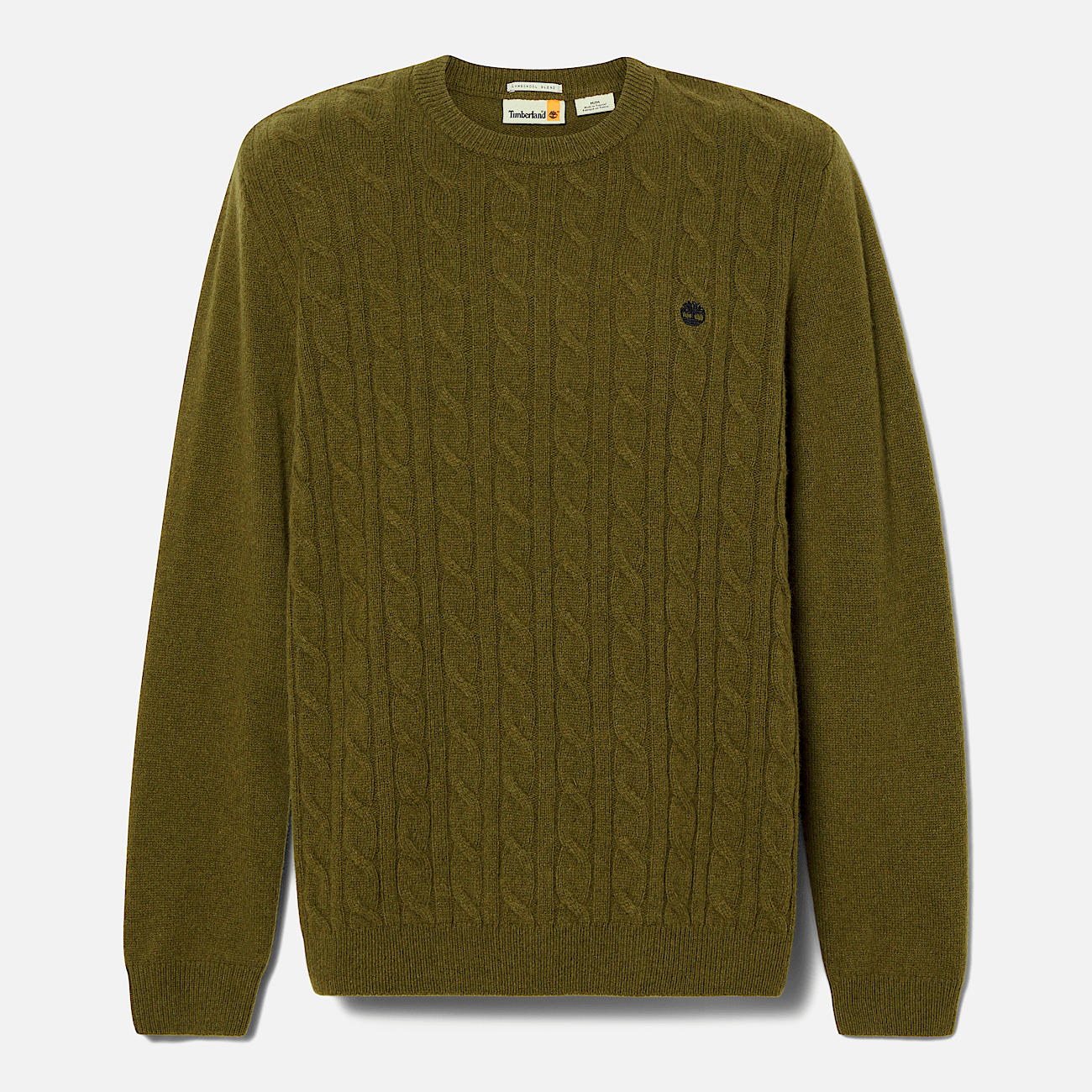 Men s Jaffrey Lambswool Cable Crew Neck Sweater