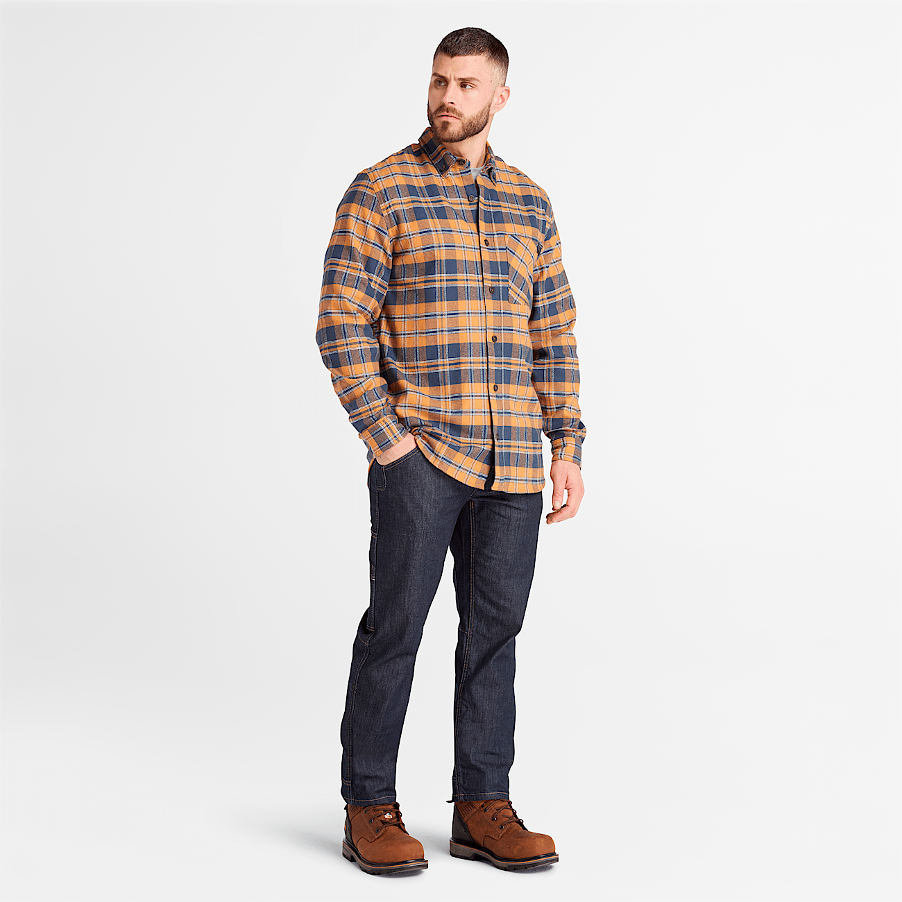 Camisa de franela Timberland PRO Woodfort Midweight para hombre