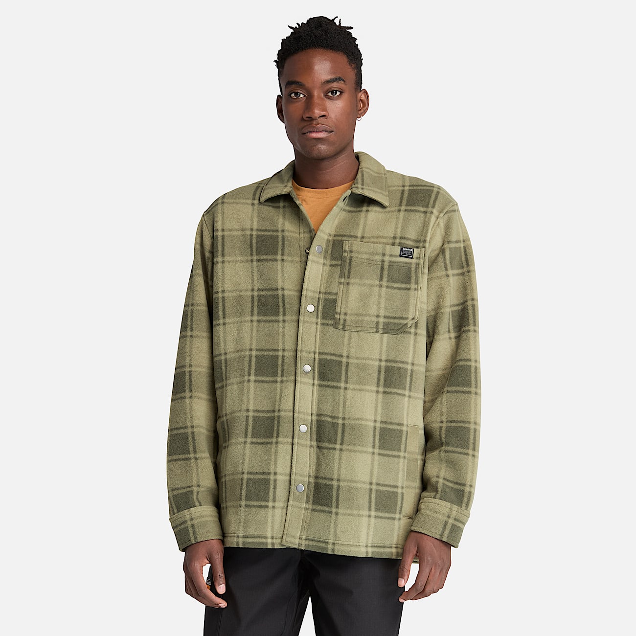 Chemise Timberland PRO Gritman en molleton epais a motif tartan pour hommes