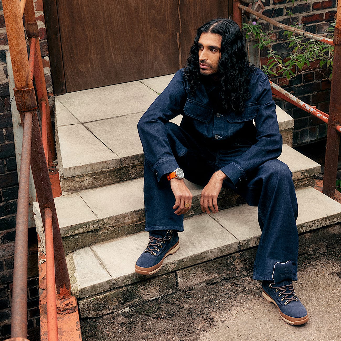 Blue timberland euro hiker new arrivals