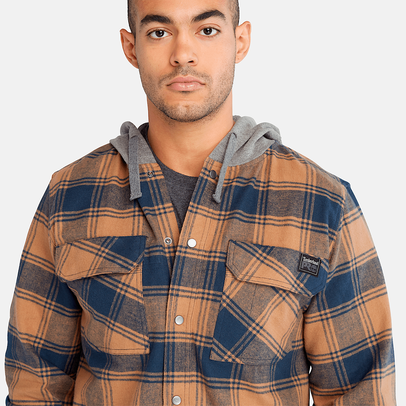 Mens flannel pullover hoodie shop
