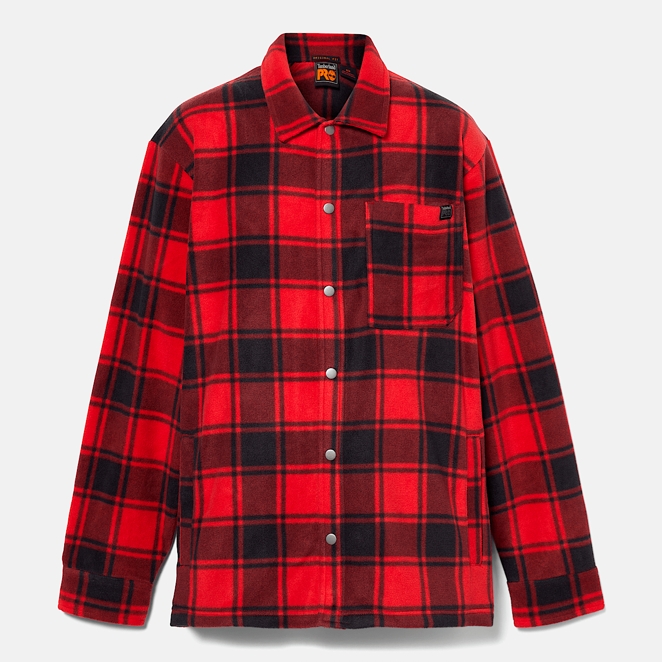 Men s Timberland PRO Gritman Check Heavyweight Fleece Shirt