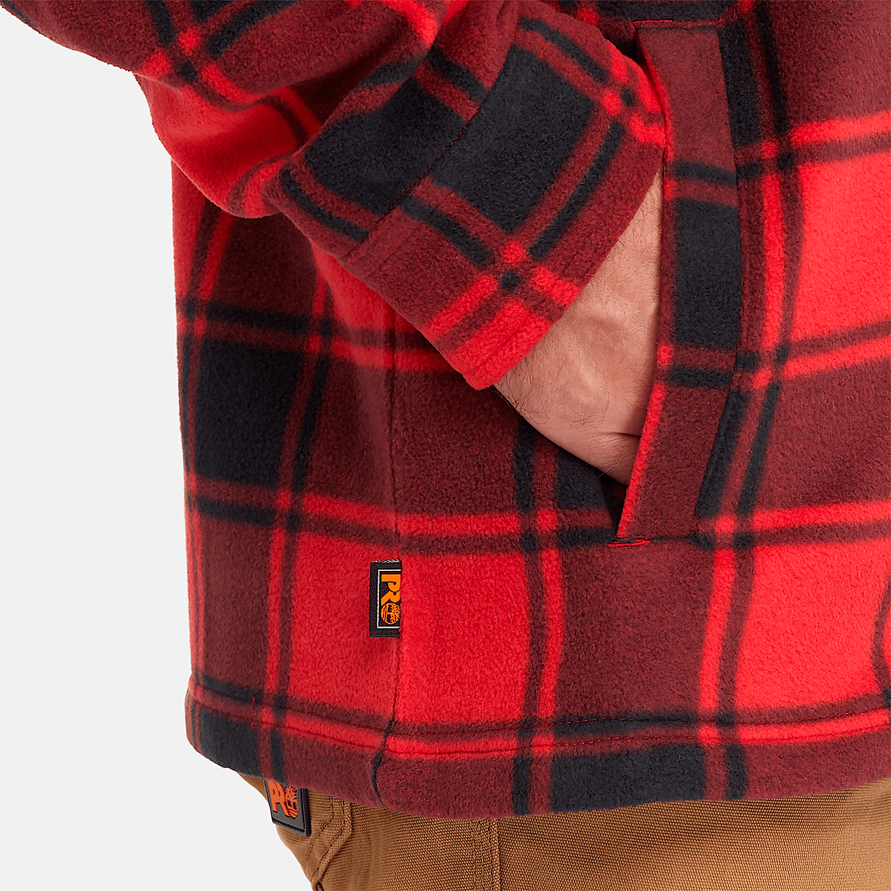 Red and black lumberjack timberland discount