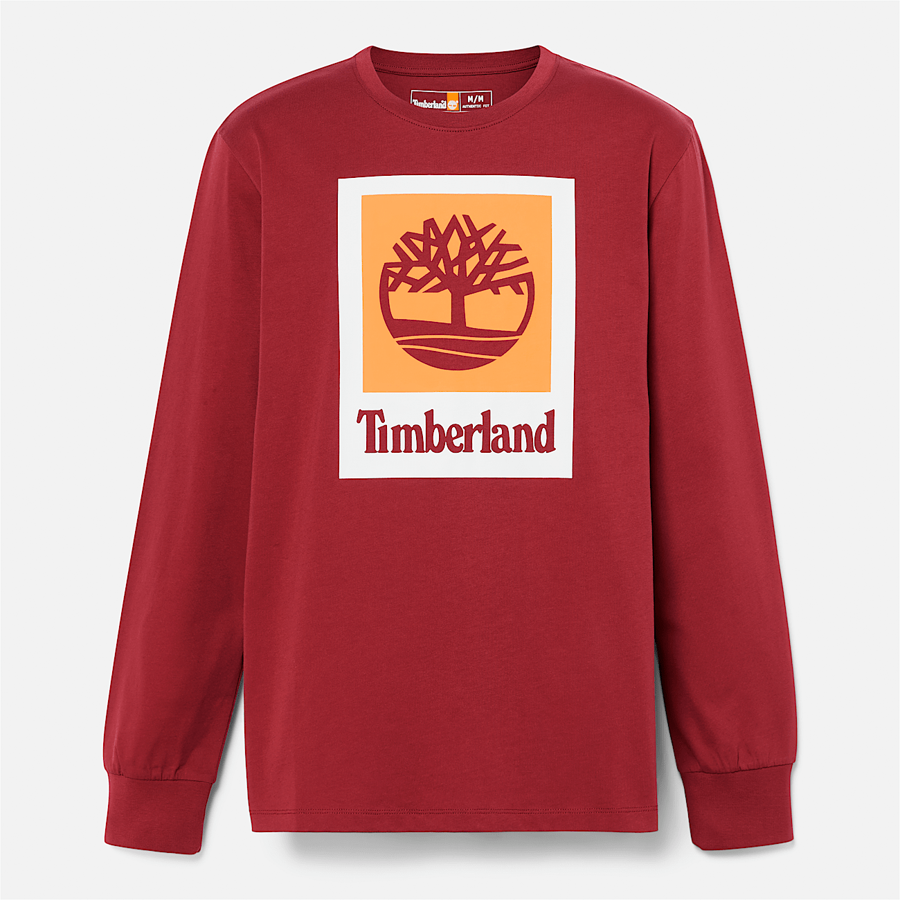 Men's Stack Logo Colored Long Sleeve Tee