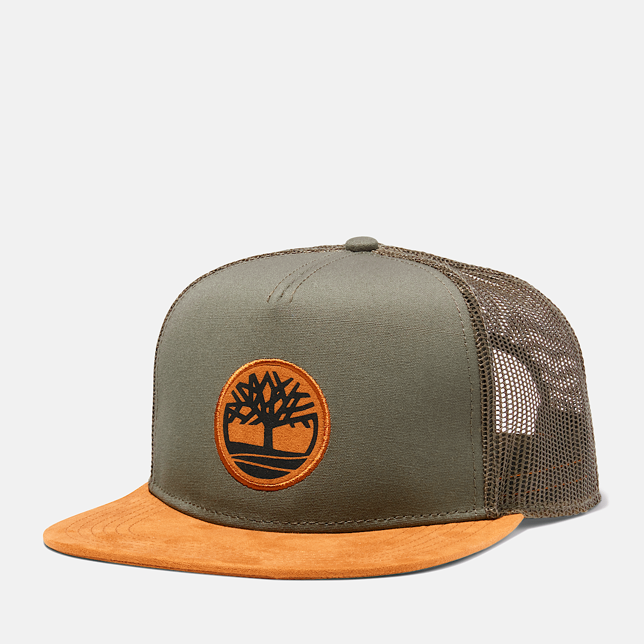 Faux Suede Brim Trucker Hat in Grape Leaf Timberland US