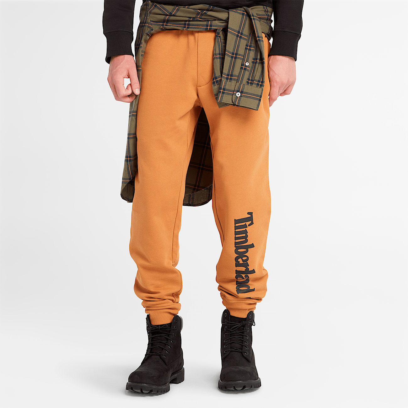 Timberland Logo Sweatpants Men s M Wheat Black