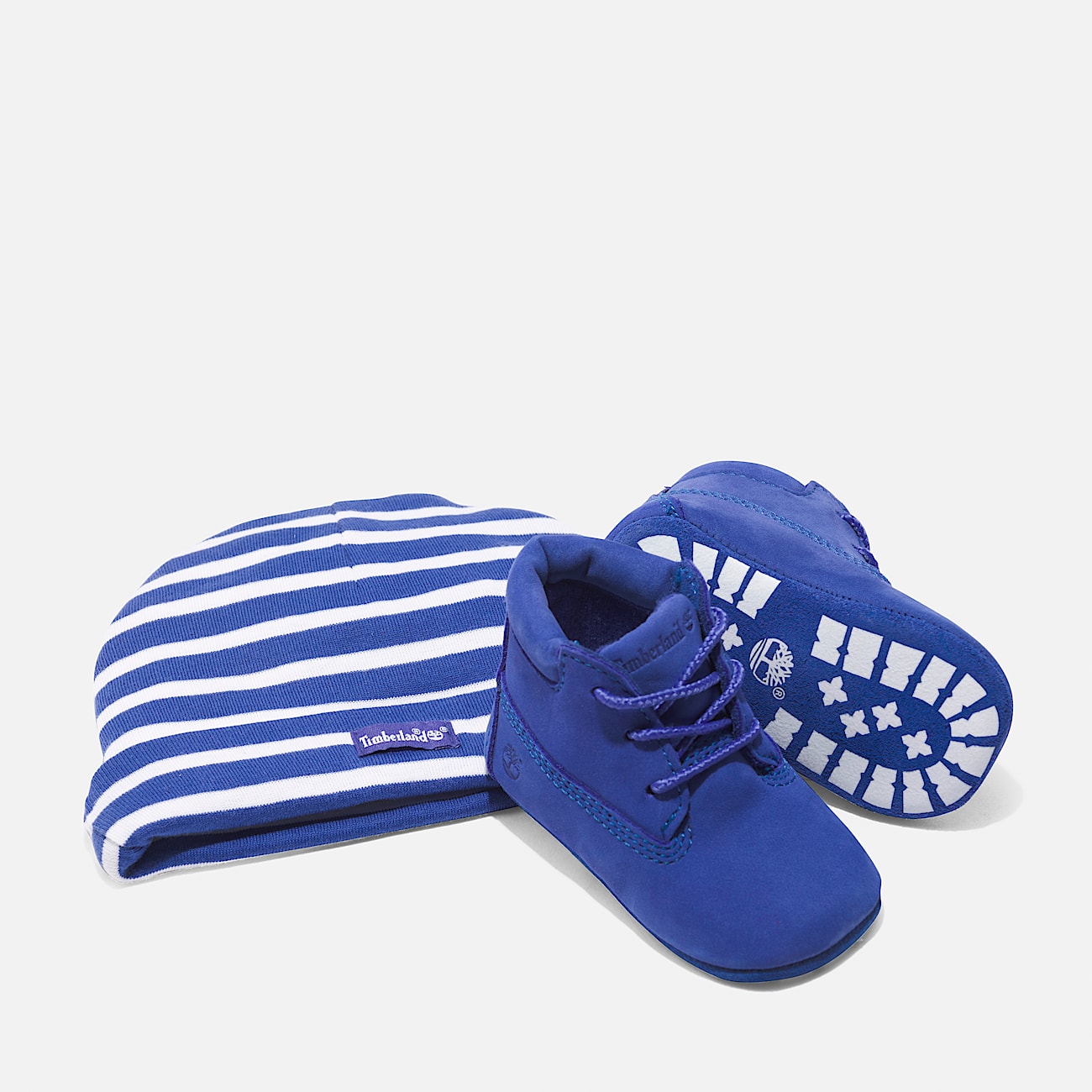 Infant Timberland 50th Edition Crib Bootie with Hat Set