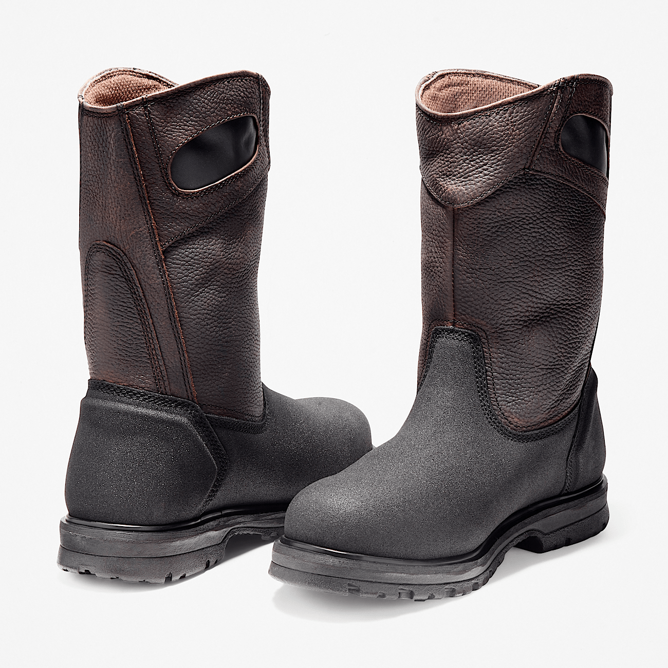 Wellington pull on work boots on sale