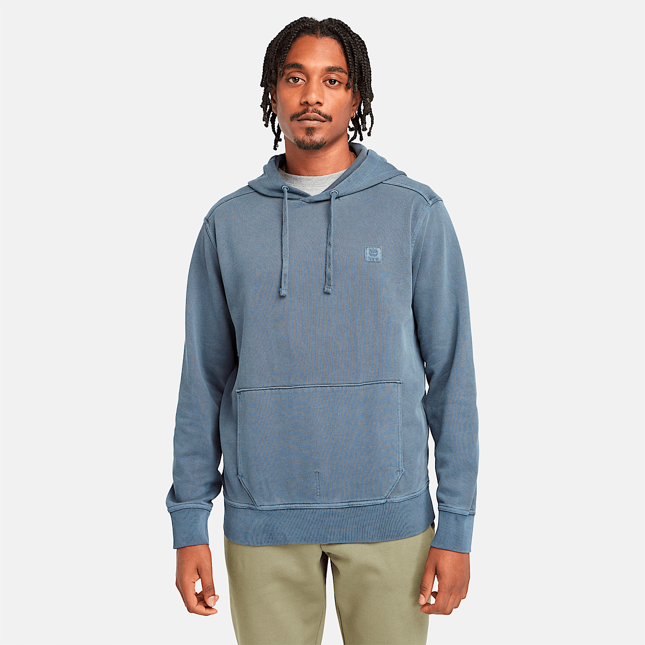 Mens garment dyed hoodie best sale
