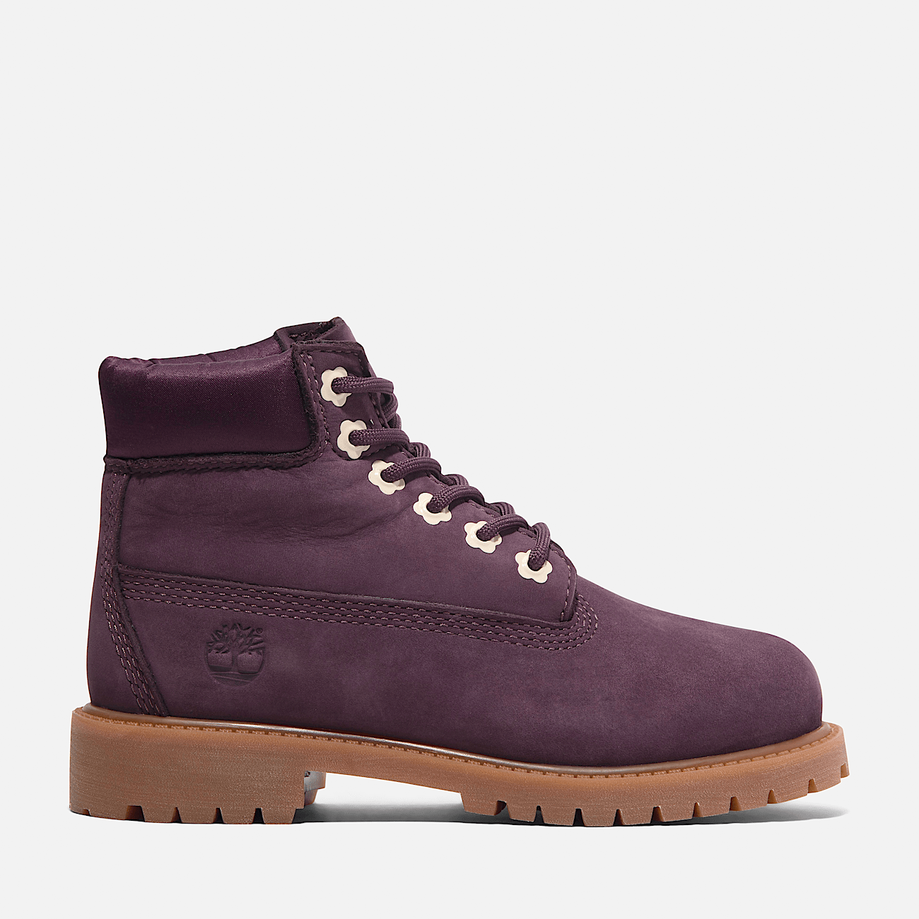 Timberland Girls Premium 6 Waterproof Boots Black Purple Size 05.5
