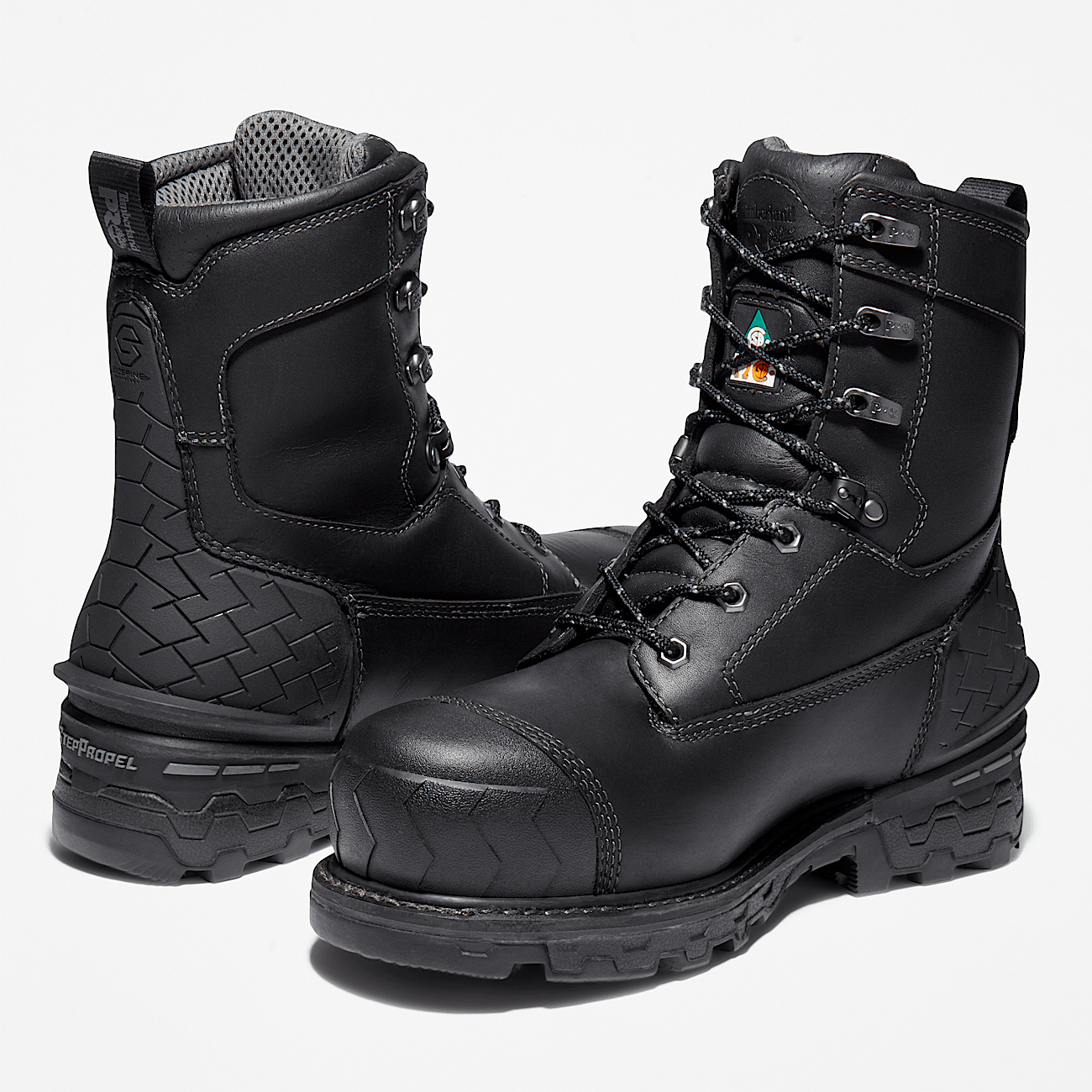Timberland pro 8 boondock 1g composite safety toe waterproof insulated top
