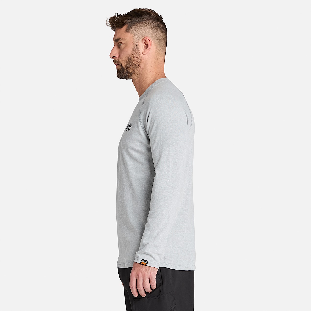 Timberland PRO Mens Core Refelctive PRO Logo Long-Sleeve T-Shirt Burnt Olive X-Large main image 1