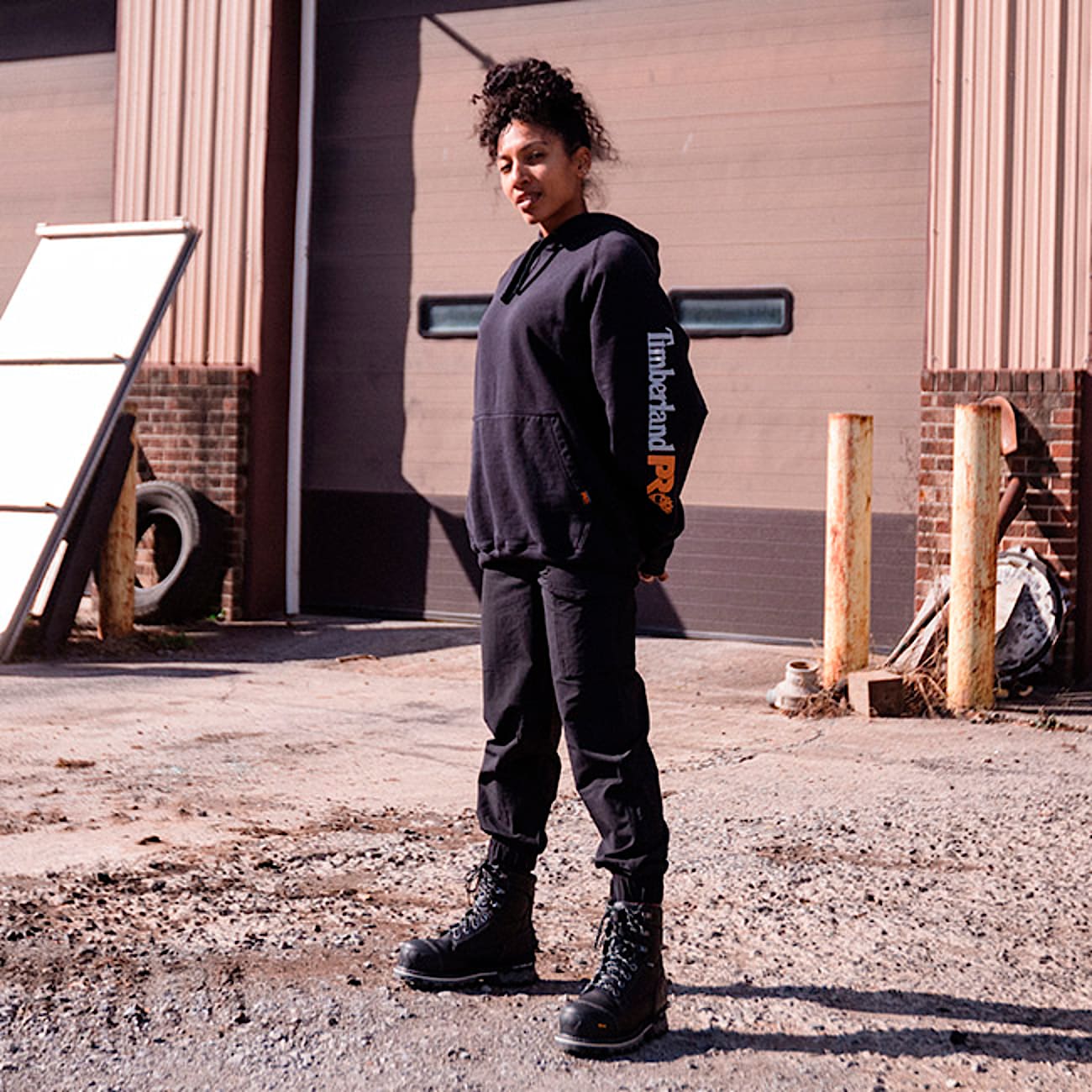 Timberland boots with track pants on sale