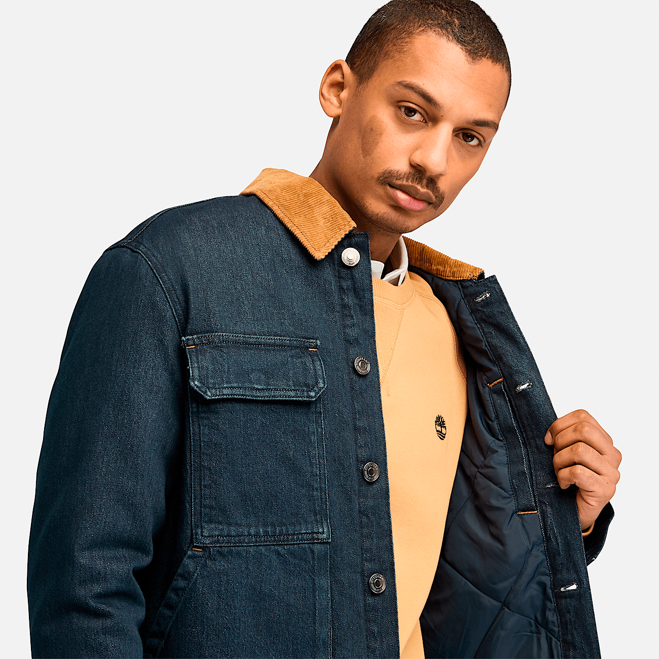 Insulated blue jean jacket online