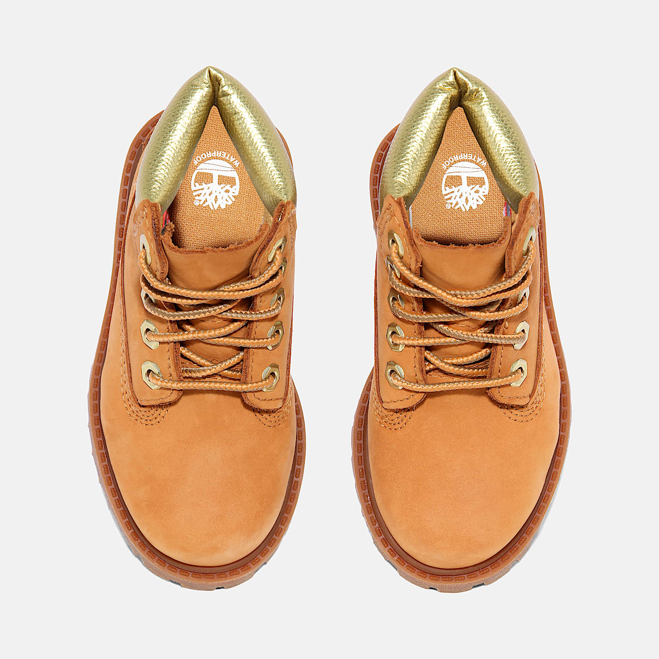 Gold top boots top