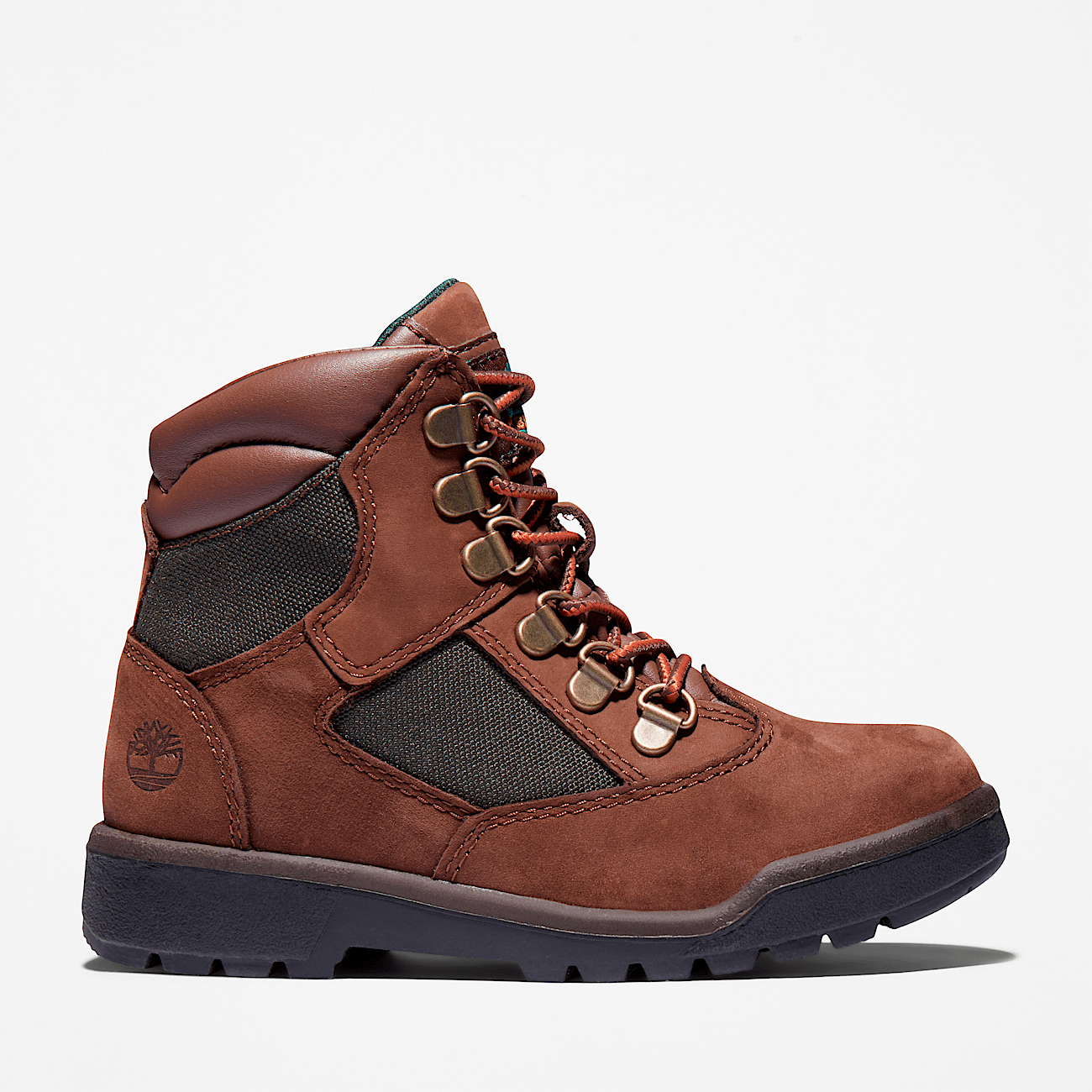 Junior 6 Inch Field Boots Dark Brown Nubuck Timberland US
