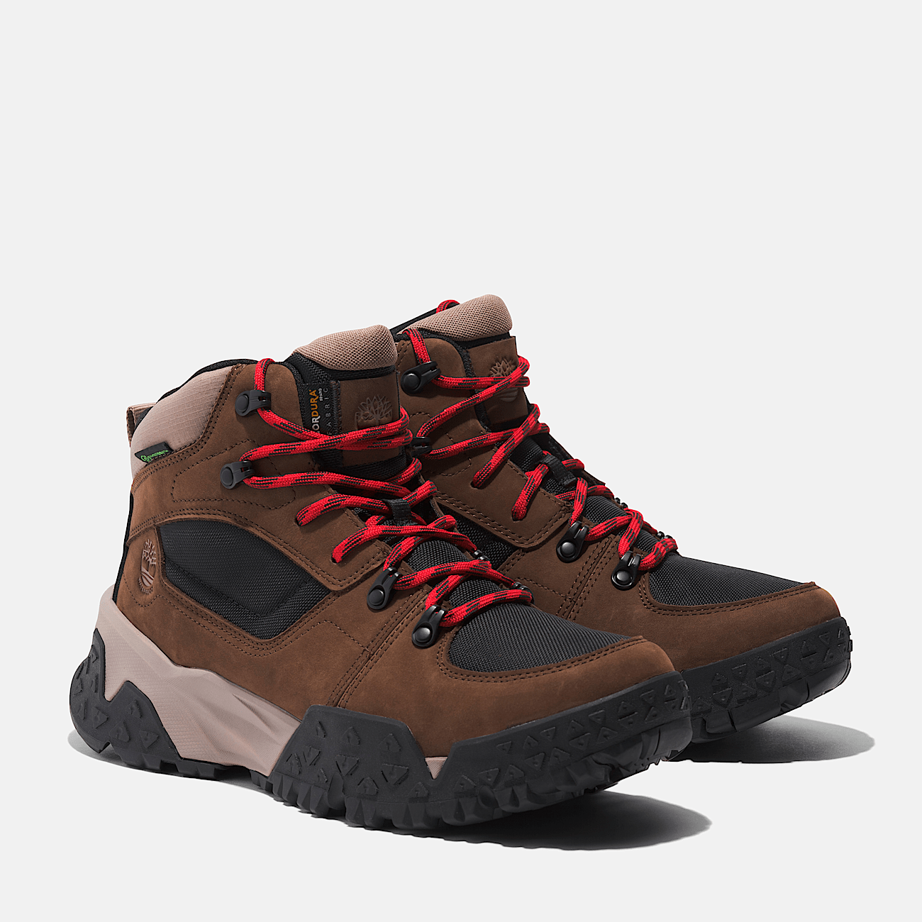 Timberland Motion Scramble Mid Lace Up Waterproof Hiker Boots Men s 10.5 Dark Brown Nubuck