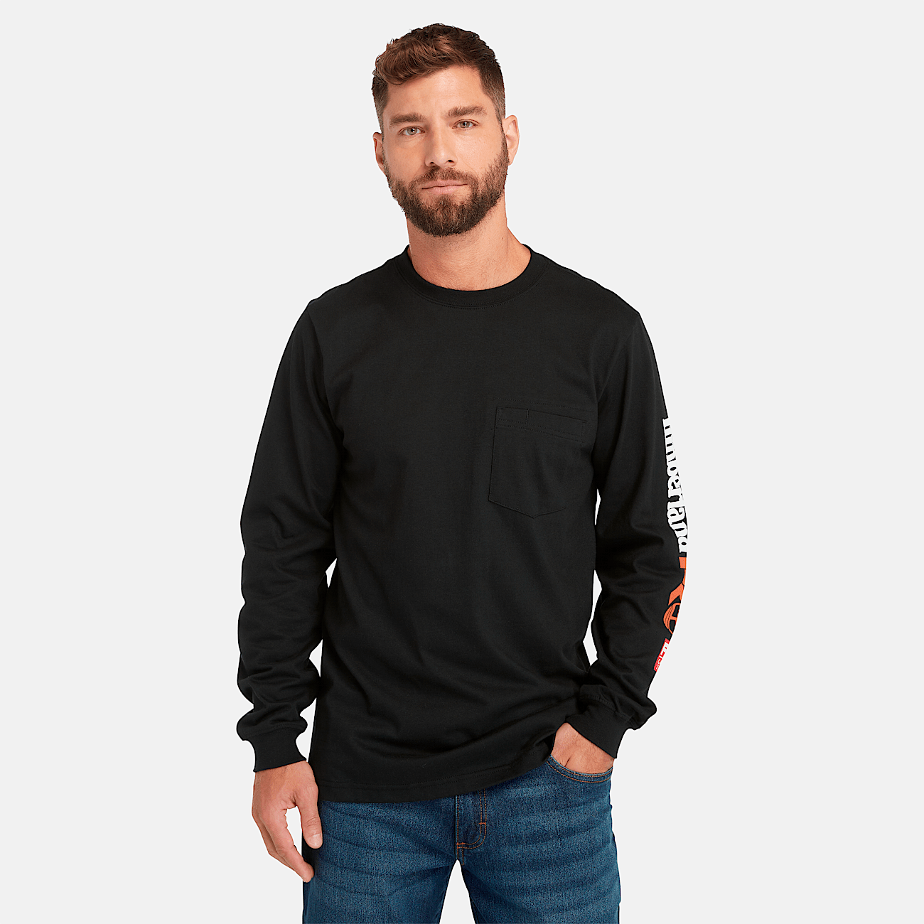 Men s Timberland PRO Cotton Core Flame Resistant Long Sleeve T Shirt