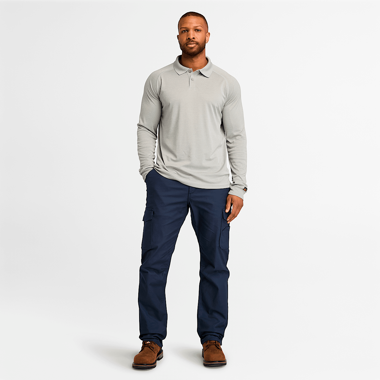 Men s Timberland Pro Wicking Good Long Sleeve Polo