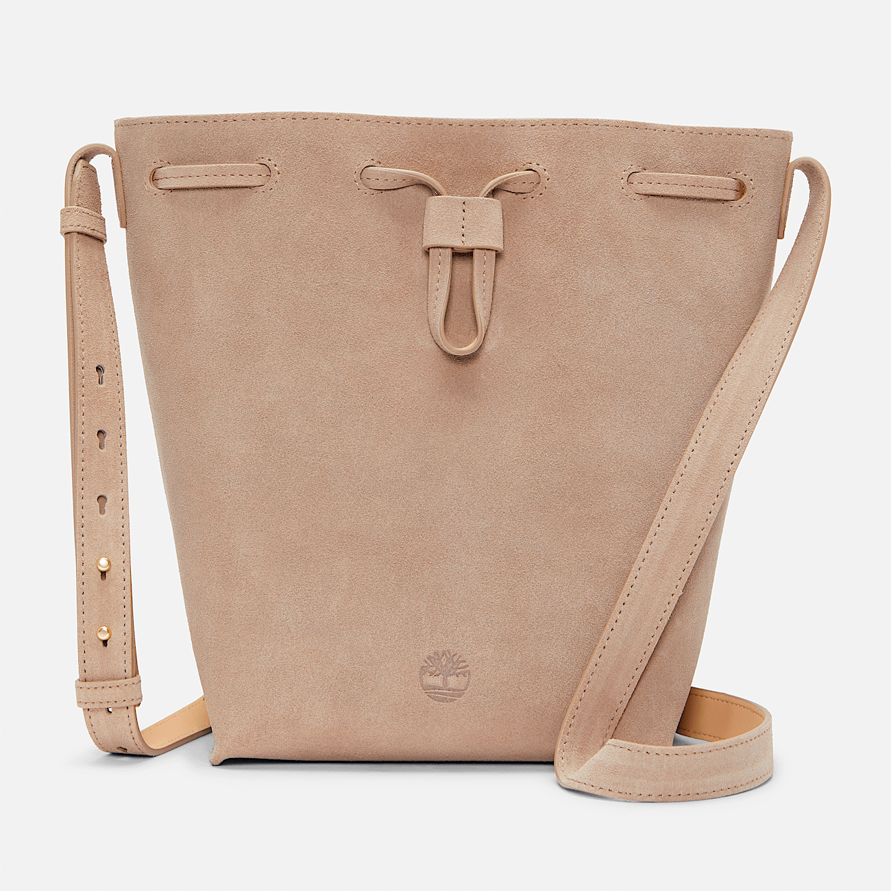 Timberland Women s Tuckerman Leather Bucket Bag in Taupe gray