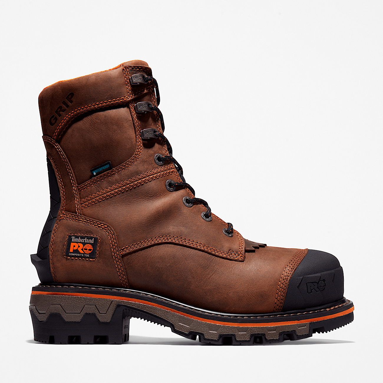 Timberland pro boondock safety toe work boot top