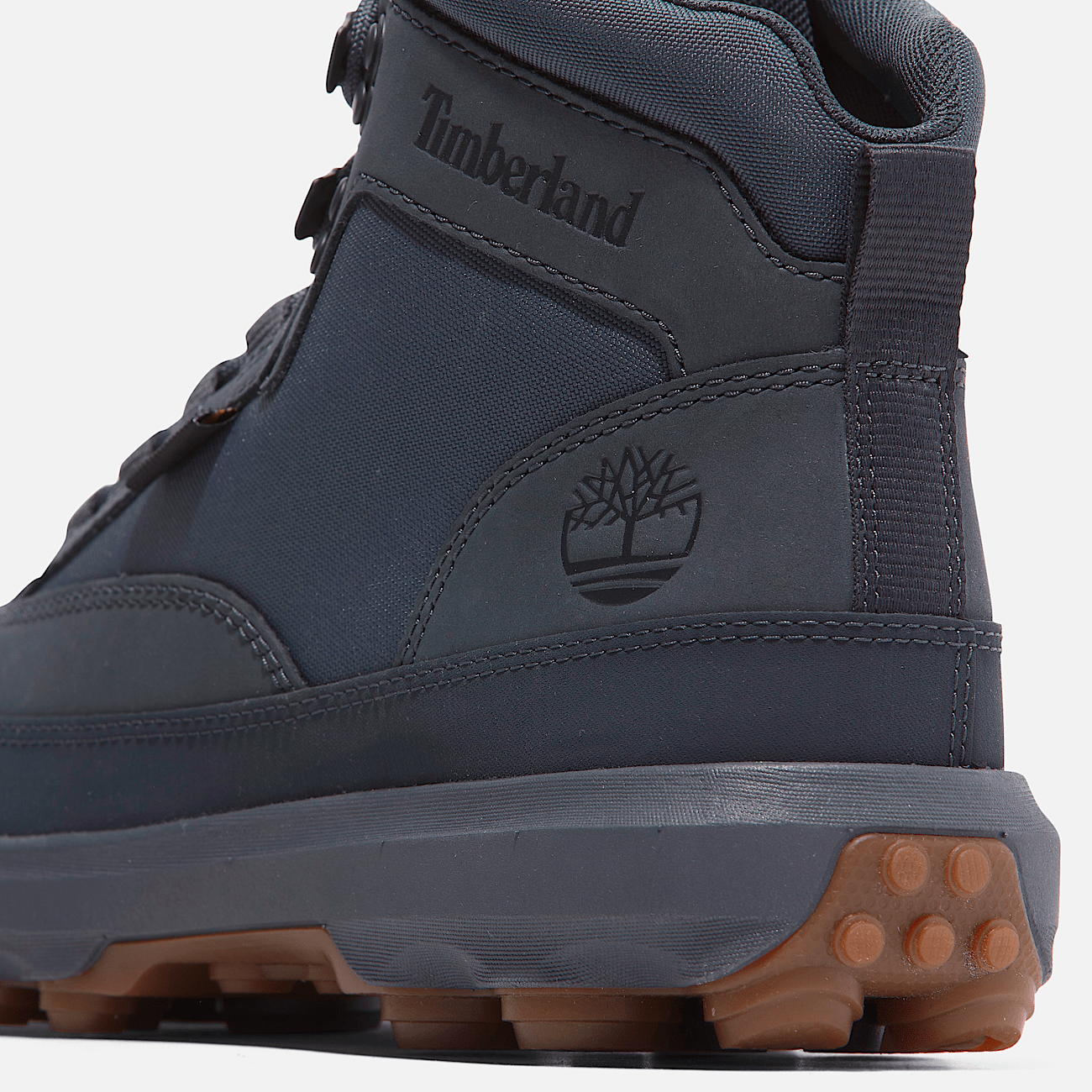 Blue and gray timberlands hot sale