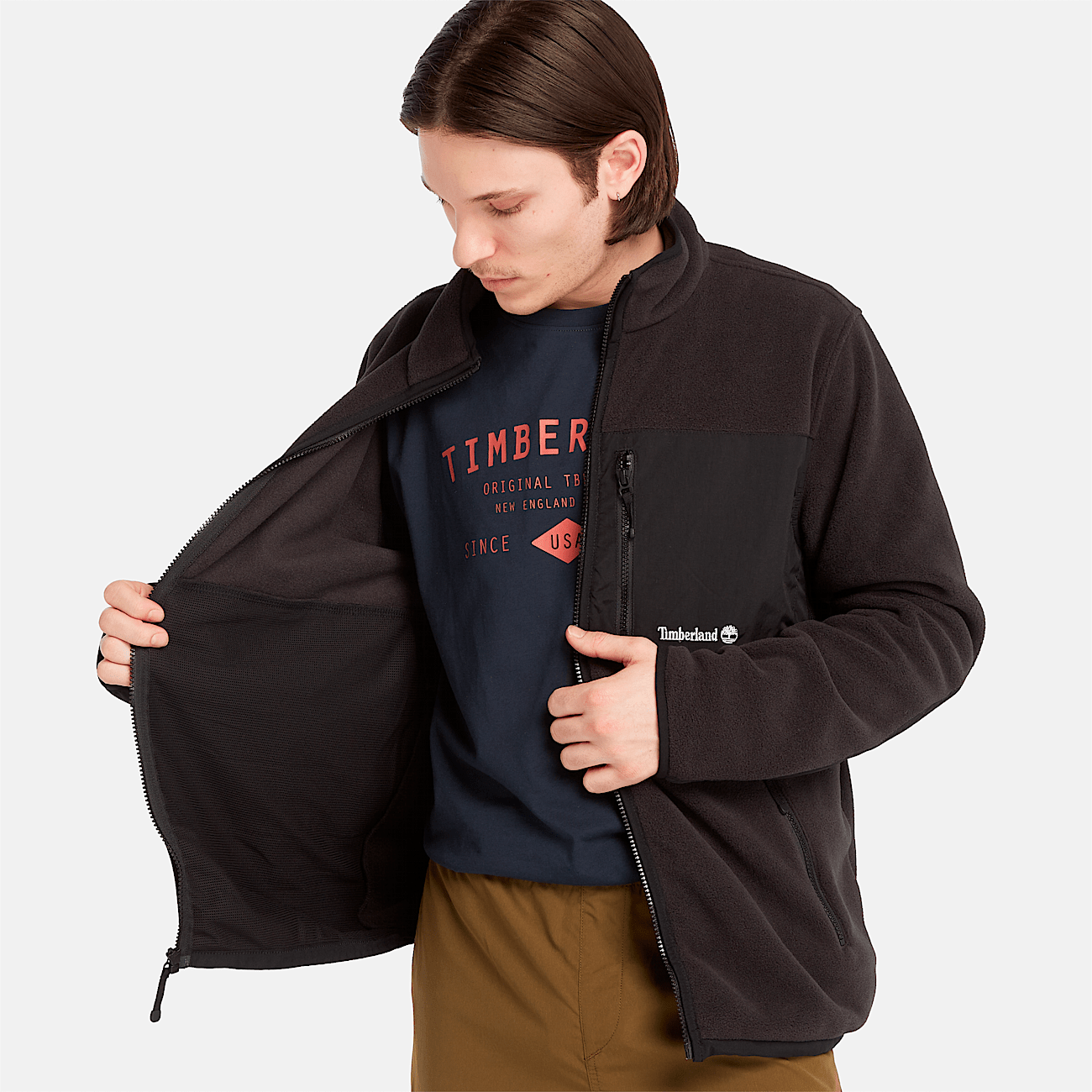 Timberland fleece jacket store
