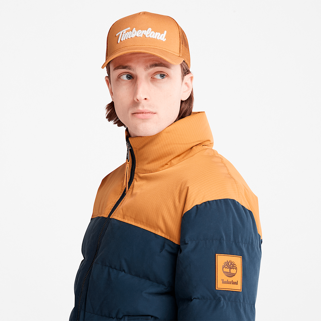 Orange mens puffer jacket new arrivals
