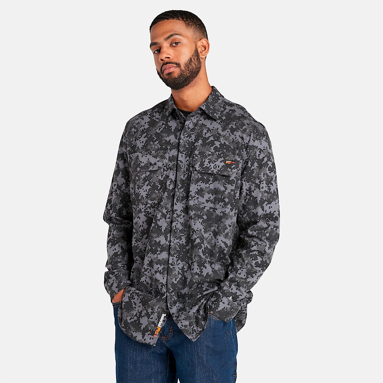 Camisa ignifuga de algodon Timberland PRO para hombre